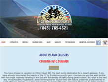 Tablet Screenshot of islandcruisersbikerentals.com